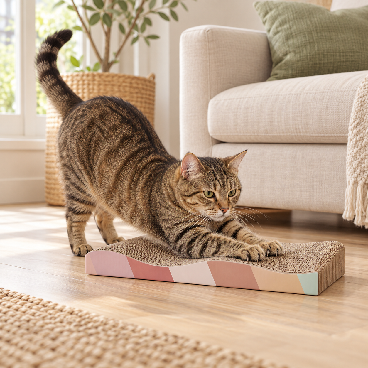 Wave Cardboard Cat Scratcher, photo 2