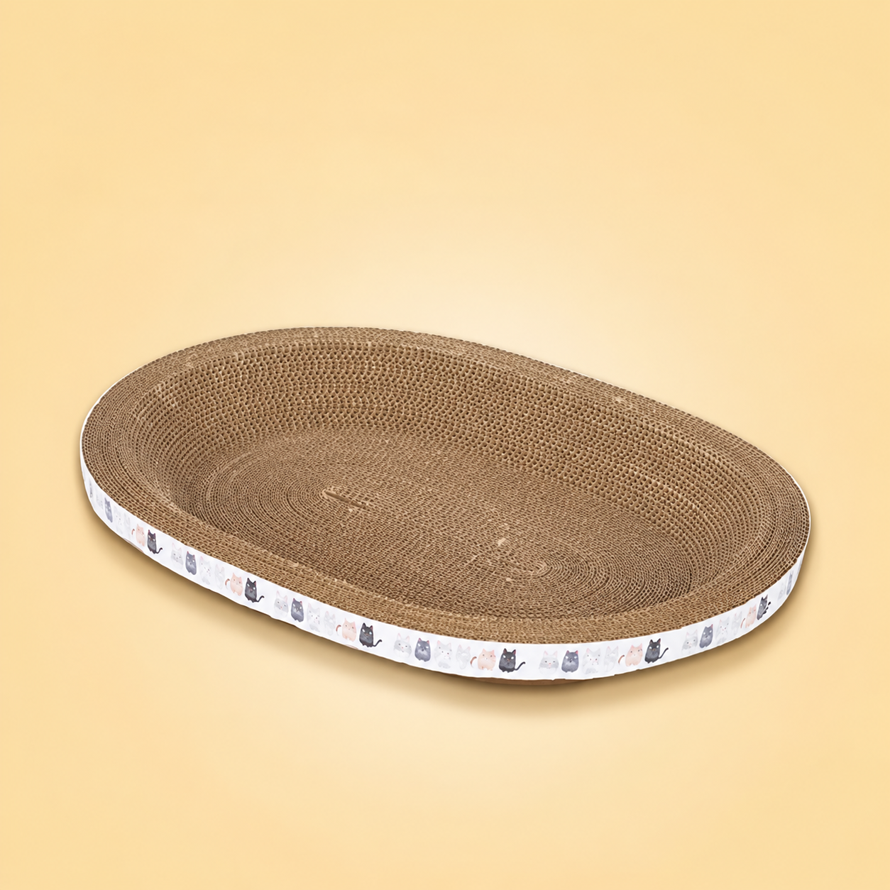Cardboard Cat Scratcher Bowl with Catnip, photo 4