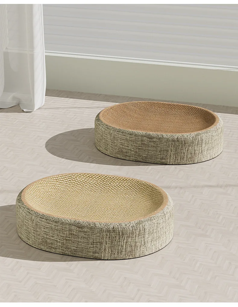 Oval Cat Scratcher Bed, 2-in-1 Lounge